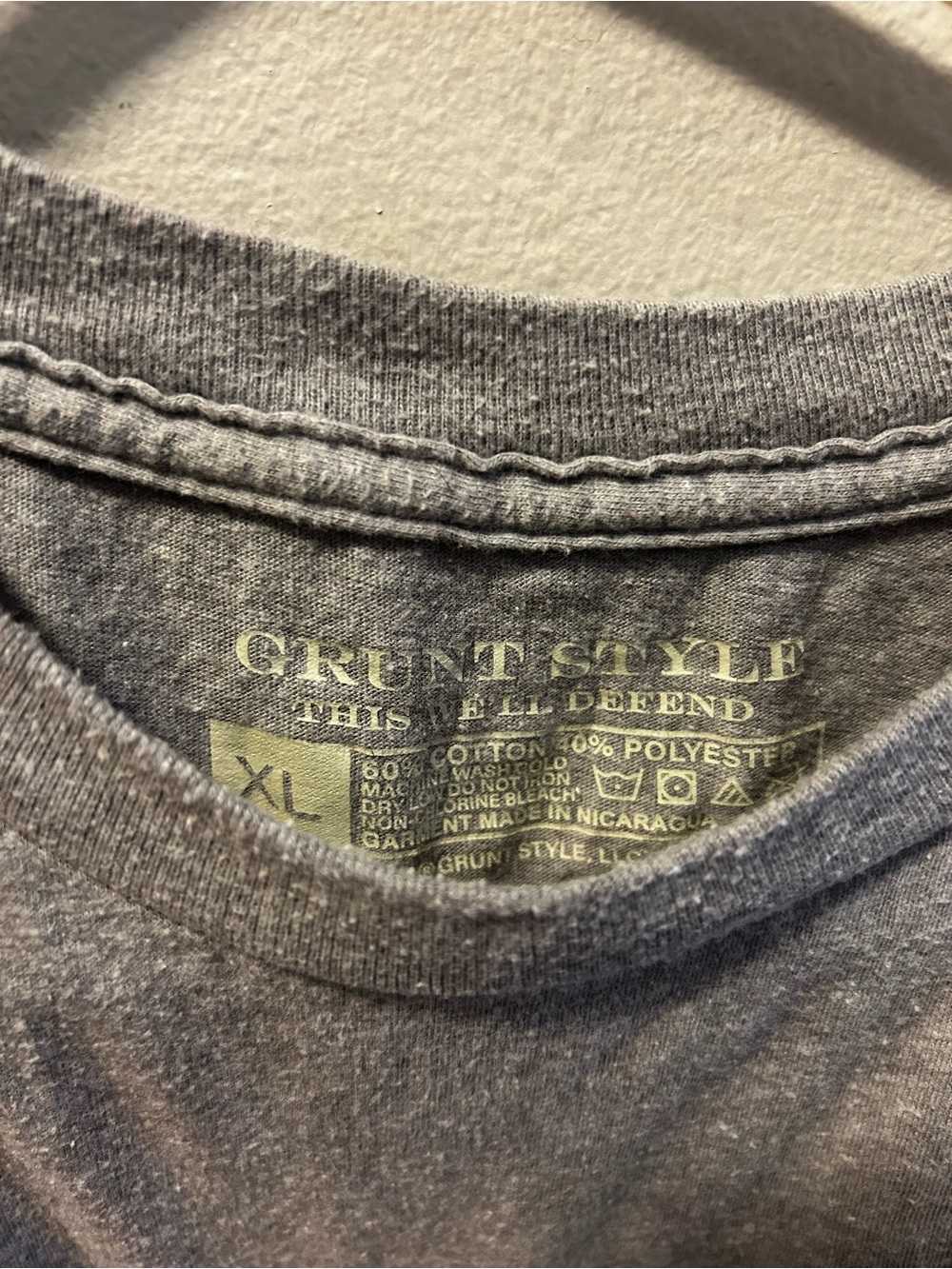Grunt Style Gray Short-Sleeve Crewneck Tee - Picture 2 of 2